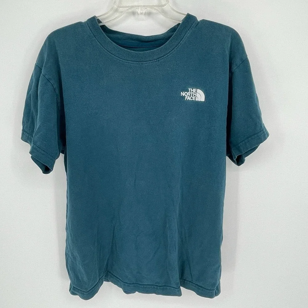 The North Face Men's‎ Blue Classic Logo Short Sleeve Crewneck T-Shirt Tee Size S